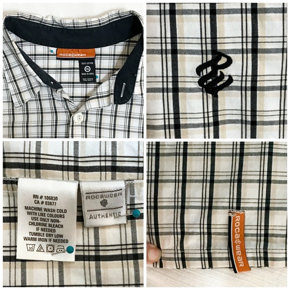 # Roca Wear Men's Short Sleeve Button Down Size 3XL - Picture 6 of 6